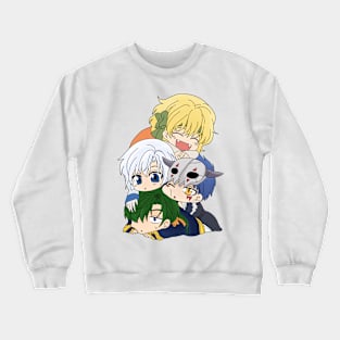 The Four Dragon Warriors Chibi Crewneck Sweatshirt